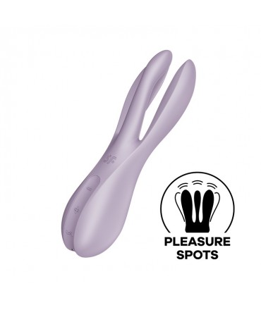 Vibrador Threesome 2 Lilás...