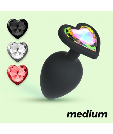 Cuore Plug Anal Médio com 4...